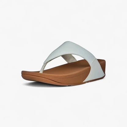 Fit Flop Ladies Lulu Leather Sandals White | Fit Flop