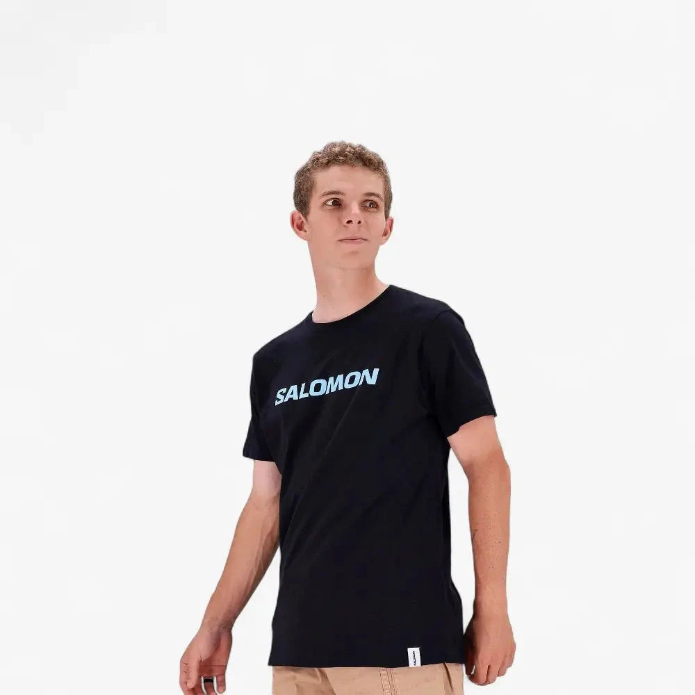 Salomon Mens Core Logo Short Sleeve Tee Black | Salomon