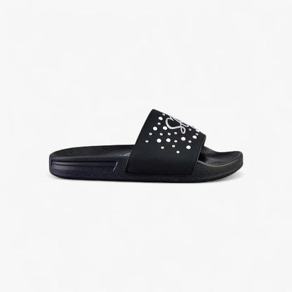 Sissy Boy Slide With Pearl Diamante Black | Sissy Boy