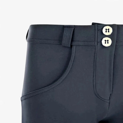 Freddy Womens Diwo Pro Black Regular Waist Long Length Pant | Freddy