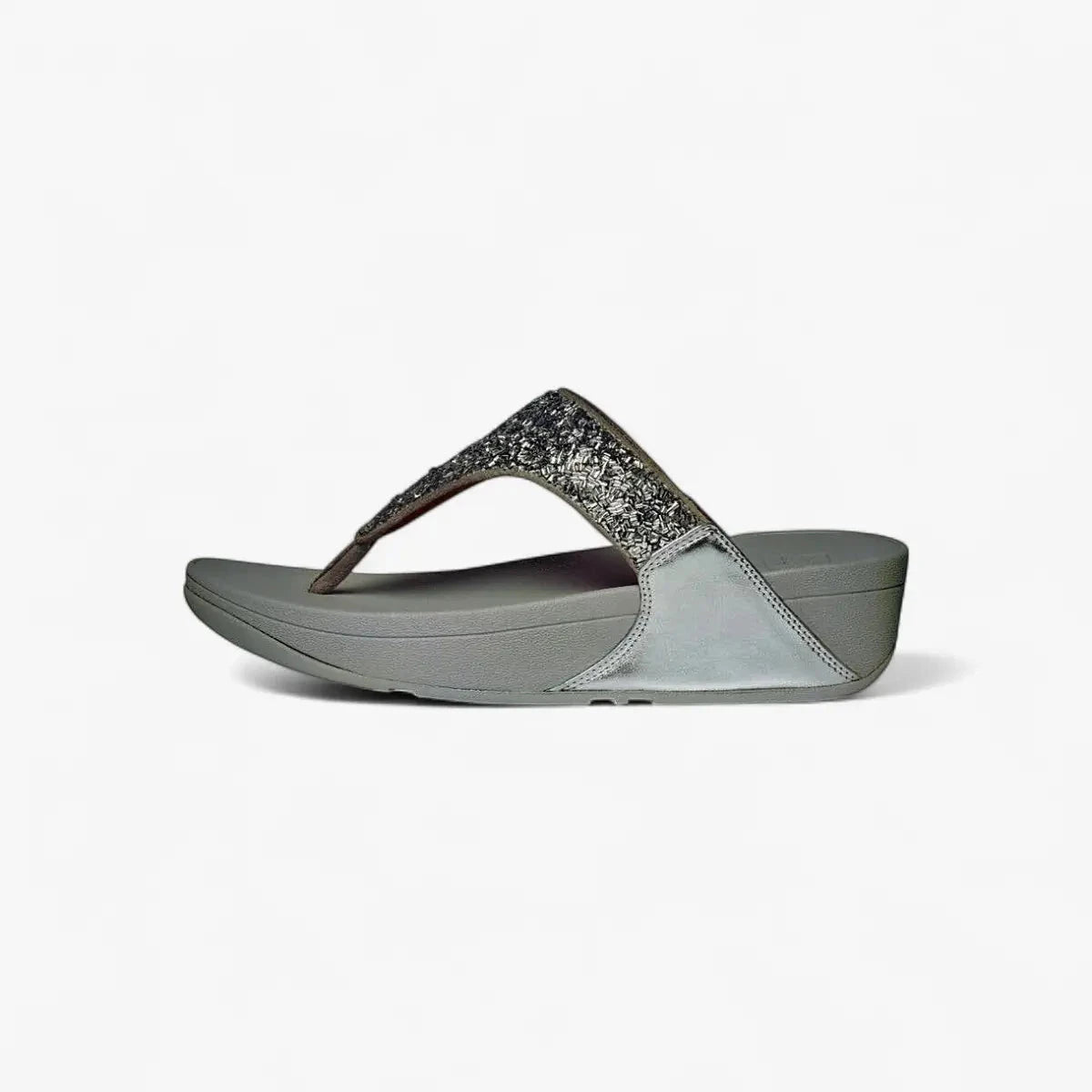 Fit Flop Womens Shimmerfoil Sandal Silver | Fit Flop