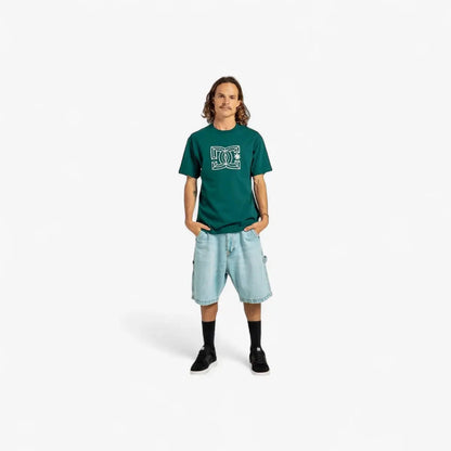 Dc Mens Outline Star Short Sleeve Tee Deep Teal | DC