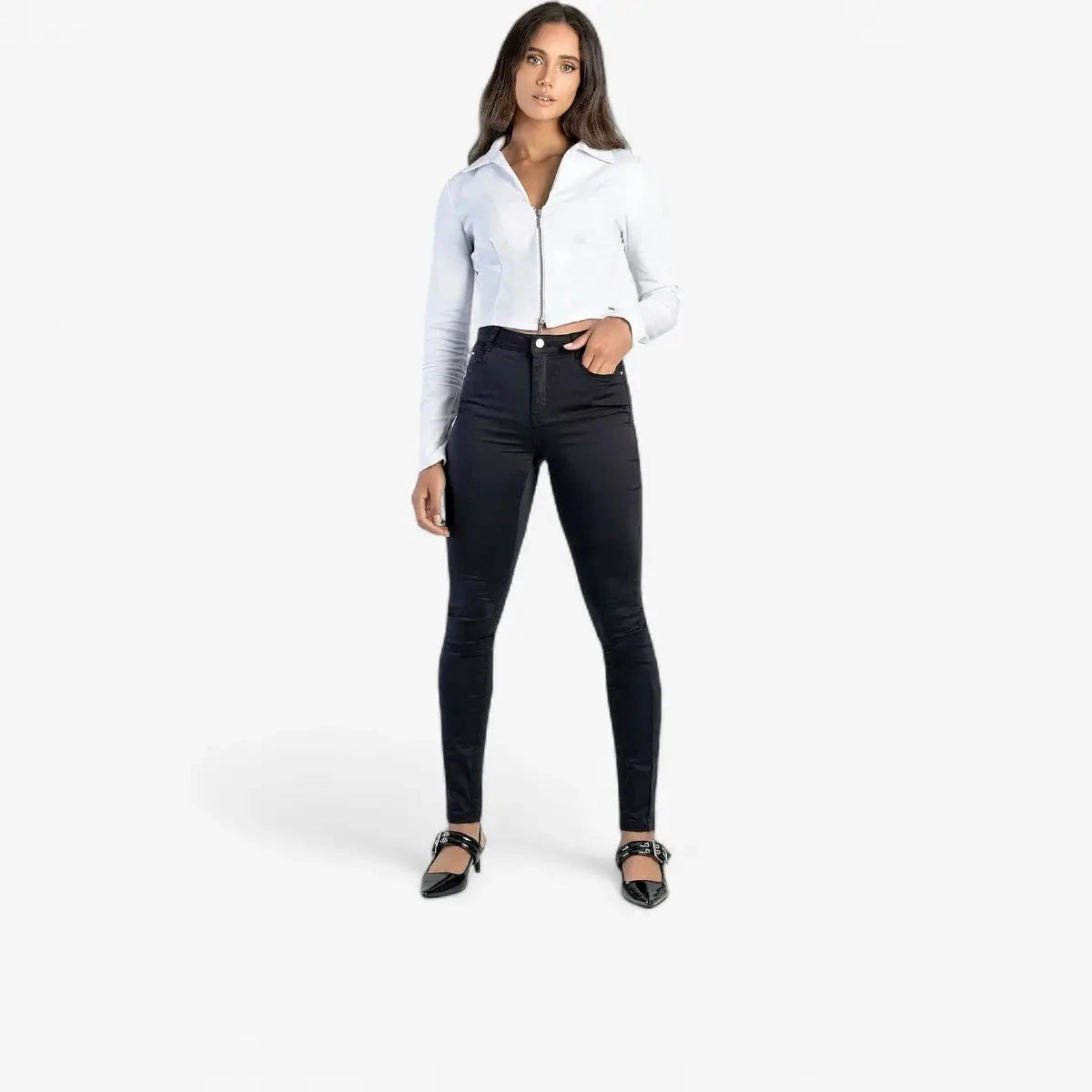 Sissy Boy Mid Waist Skinny Jean Black | Sissy Boy