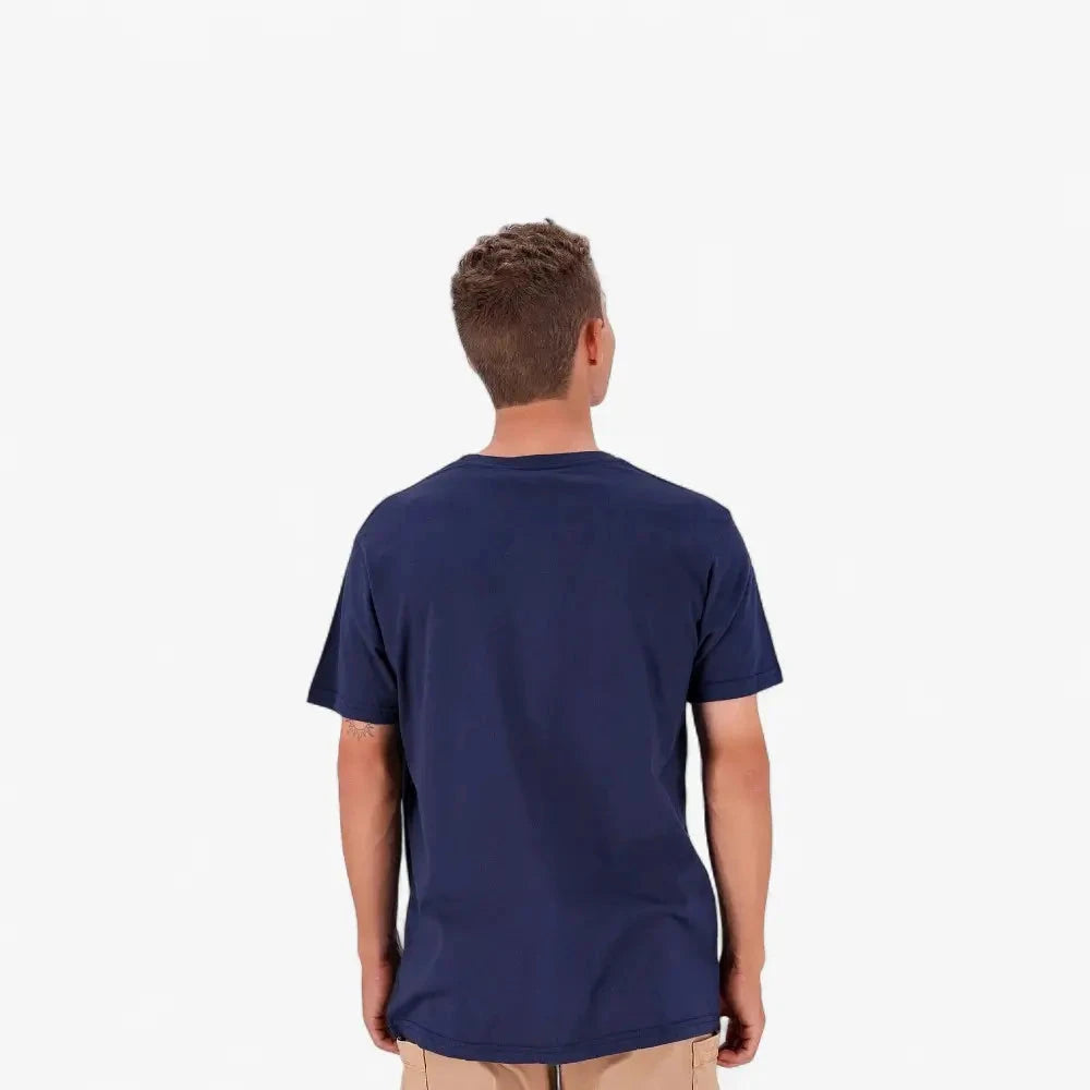 Salomon Mens Core Logo Short Sleeve Tee Blue Nights | Salomon