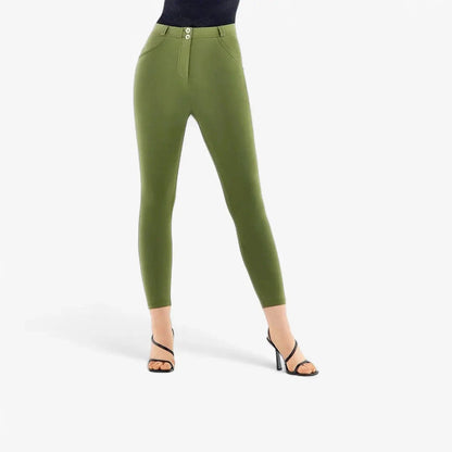 Freddy Womens Wr.Up® Curvy Skinny Leg Push Up Organic Cotton Pants Olive | Freddy