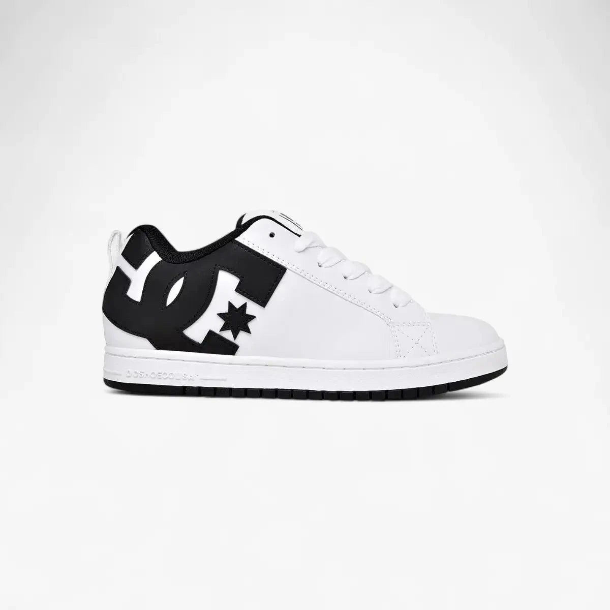 Dc Mens Court Graffik Sneaker White Black Black | DC