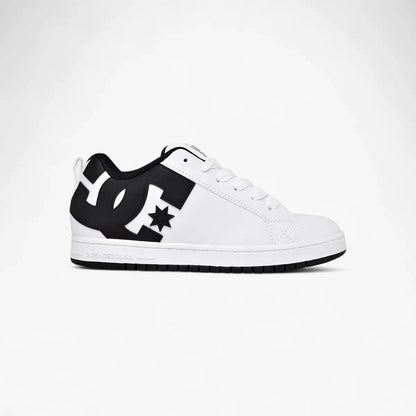 Dc Mens Court Graffik Sneaker White Black Black | DC