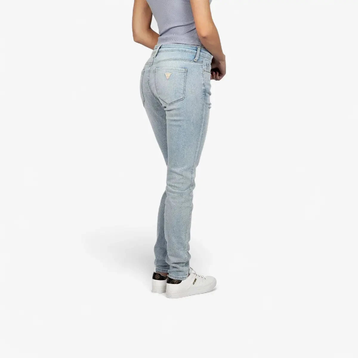 Guess Womens Tayla Jeans Power Skinny Low Rise Jean Light Wash | Guess