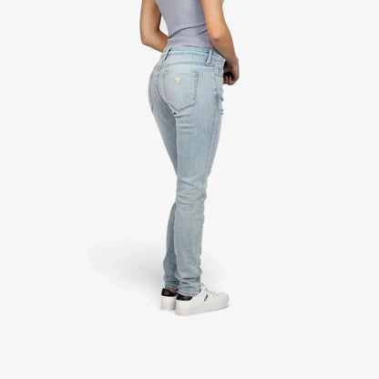 Guess Womens Tayla Jeans Power Skinny Low Rise Jean Light Wash | Guess