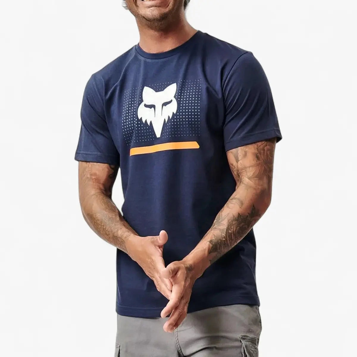 Fox Mens Optical Illusion Short Sleeve Tee Summit Navy | Fox
