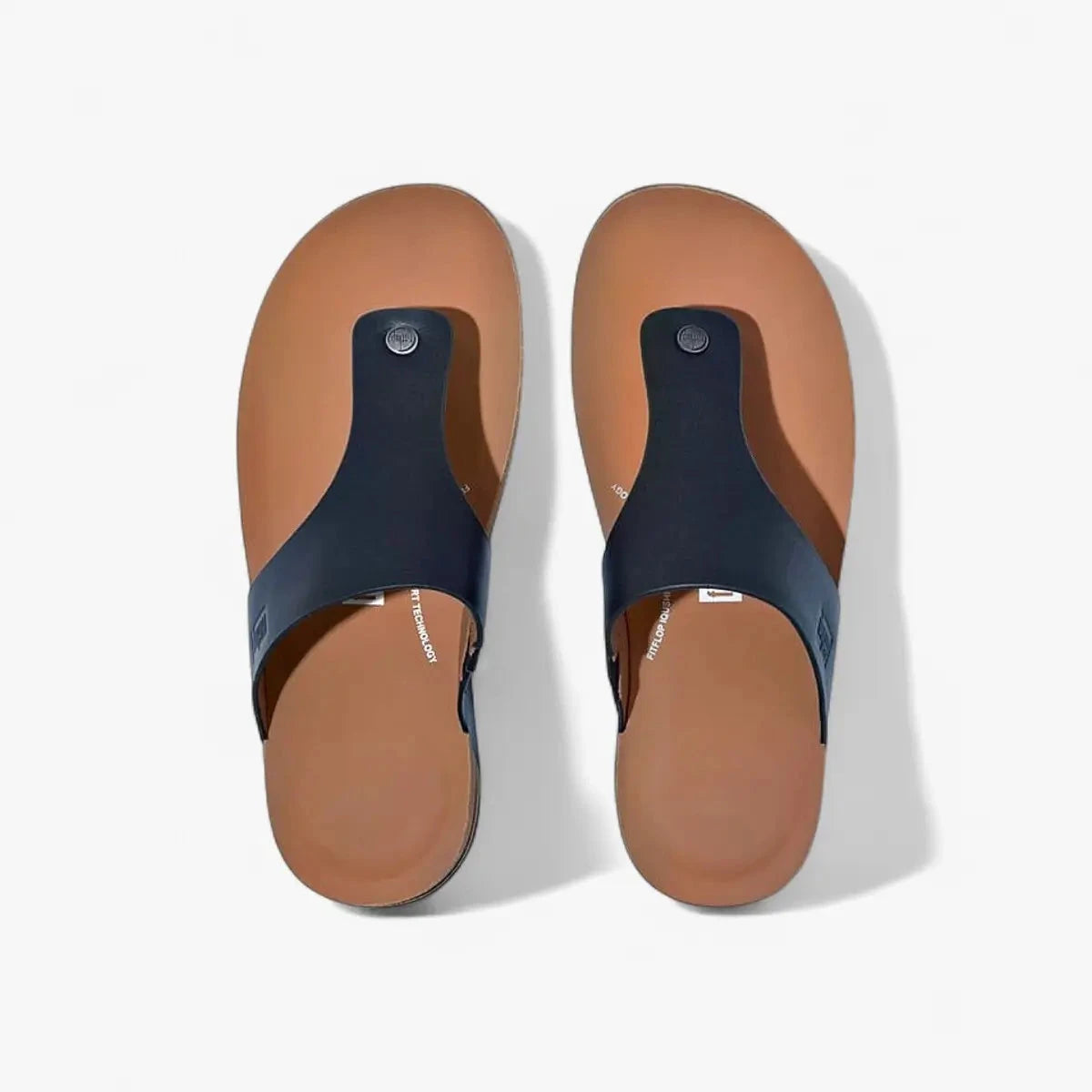 Fit Flop Mens Cork Leather Sandal Black | Fit Flop