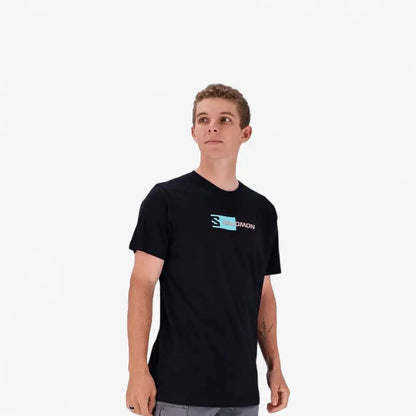 Salomon Mens Hidden Ii Short Sleeve Tee Black | Salomon