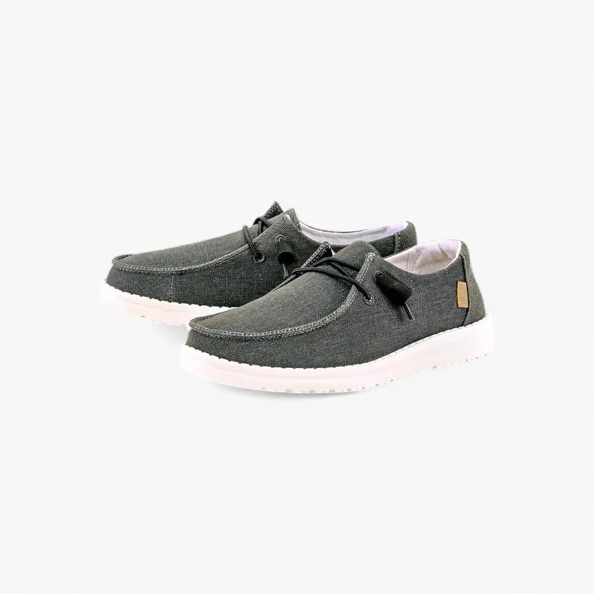 Hey Dude Womens Wendy Chambray Shoe Off Black | Hey Dude