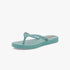 Ipanema Girls glitter sandal in blue, shown in a side view on a clean white background.