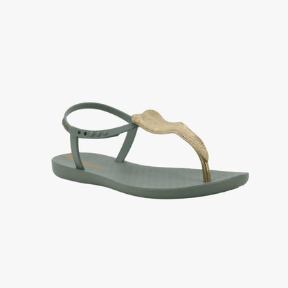 Ipanema Womens Class Flora Ii Sandal Green Gold | Ipanema