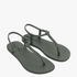 Ipanema Womens Class Glitz Sandal Green Silver | Ipanema
