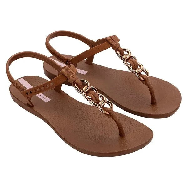Ipanema Womens Lizz Sandal Brown Gold