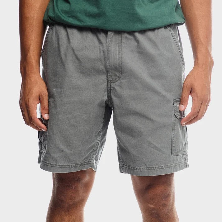 Jeep Mens 21Cm Willys Elasticated Cargo Shorts Olive