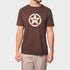 Jeep Mens Core Logo Star Short Sleeve Tee Brown | Jeep