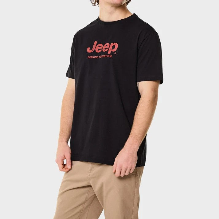 Jeep Mens Core Logo Tee Black