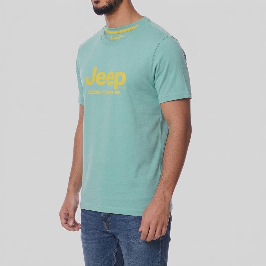 Jeep Mens Core Logo Tee Blue