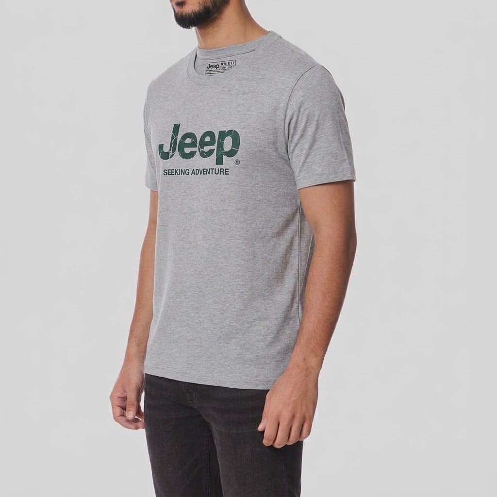 Jeep Mens Core Logo Tee Grey 1