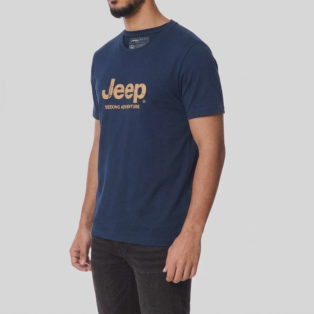 Jeep Mens Core Logo Tee Navy