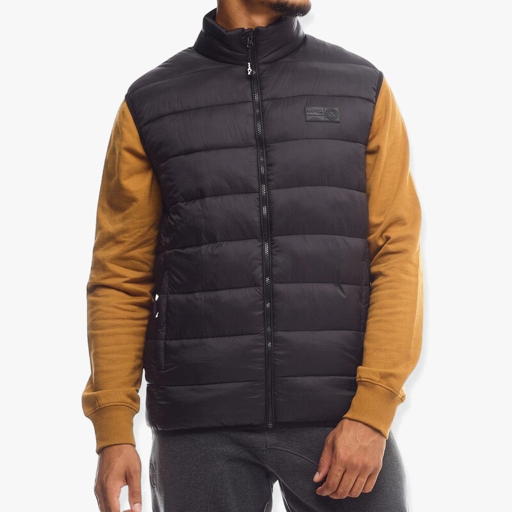 Jeep Mens Core Sleeveless Puffer Jacket Black | Jeep