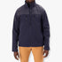 A man wears a navy blue Jeep men&