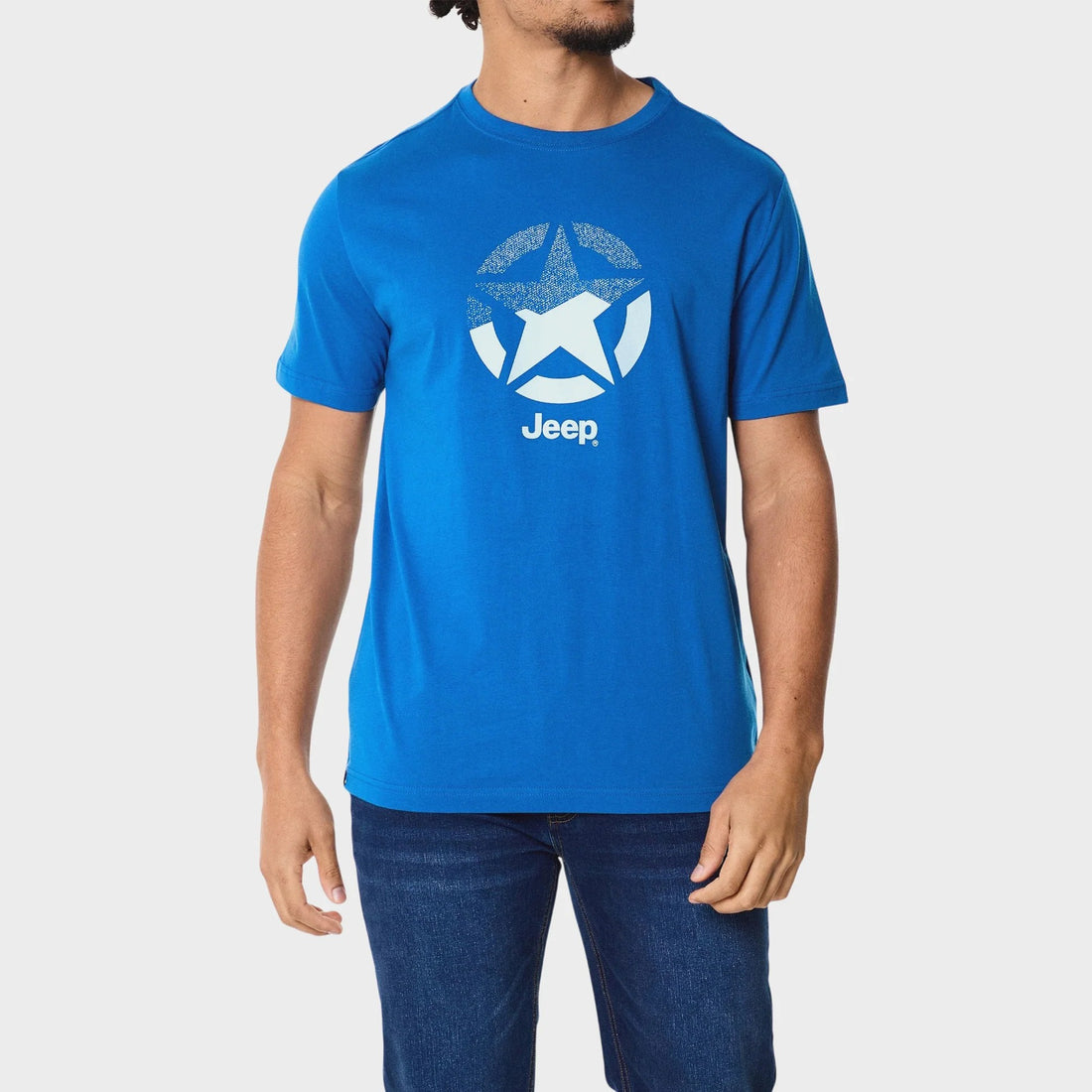 Jeep Mens Star Icon Tee Classic Blue