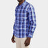 Jeep Mens Yd Long Sleeve Shirt Sky Blue Navy Jeep