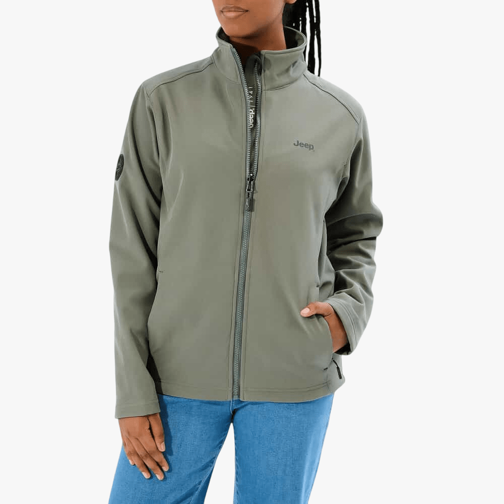 Jeep Womens Soft Shell Jacket Sage Green | Jeep