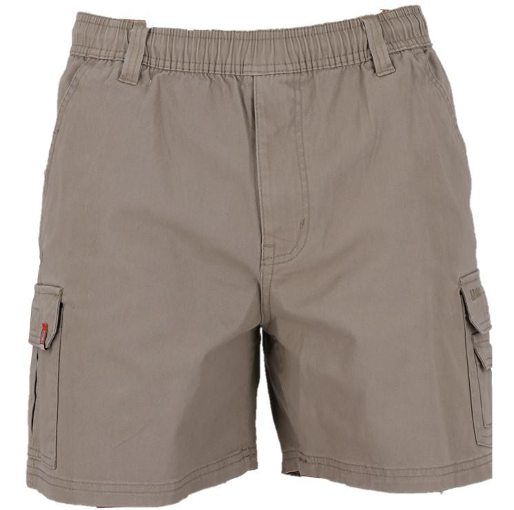 Kakiebos Mens 14Cm Elasticated Shorts Khaki