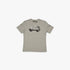 Kakiebos Mens Classic Fit Tee in vintage khaki with a distressed off-road vehicle graphic print on the chest.