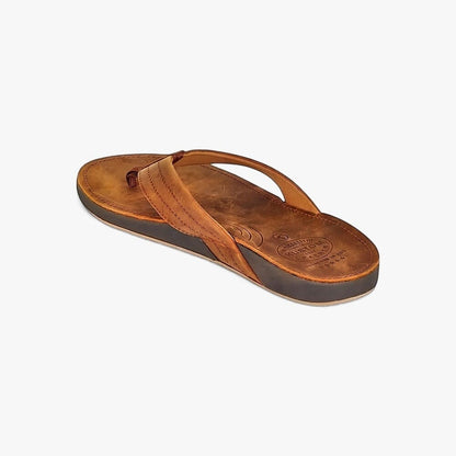 Kustom Mens Cruiser Leather Sandal Leather Brown | Kustom