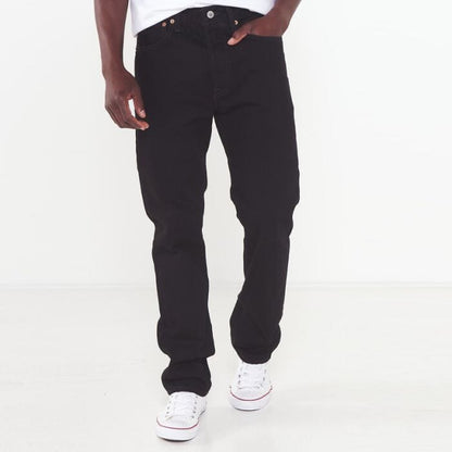 Levis Mens 501 Regular Fit Jean Black | Levis