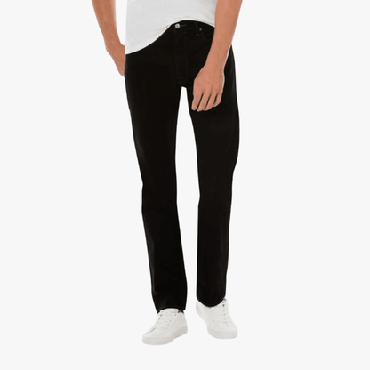 Levis Mens 501 Regular Fit Jean Black Levis