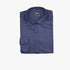 Lorenzini Modern Slim Fit Long Sleeve Shirt in navy, neatly folded against a clean background, showcasing its fabric and