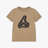 Nike Boys Jdb Mvp Airbrushed Jordan Short Sleeve Tee in desert camo, featuring a black Jumpman logo and white sleeve logo.