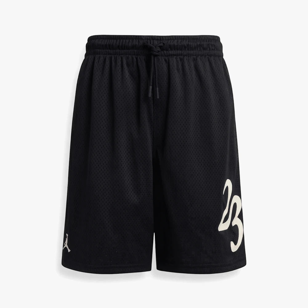 Nike Boys Michael Jordan MVP black mesh athletic shorts with white &