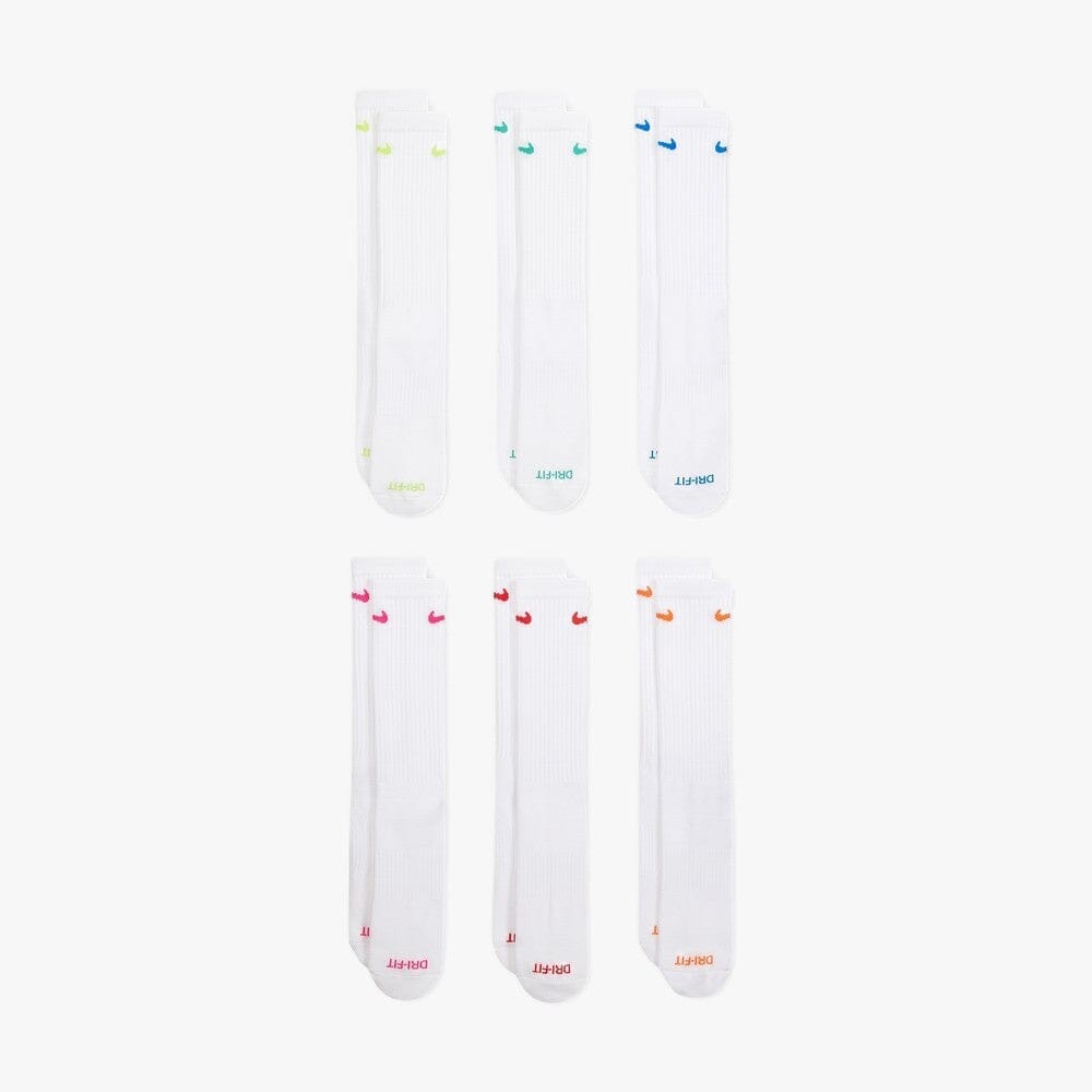 Nike Everyday Plus Cushion Socks 6 Pack White | Nike