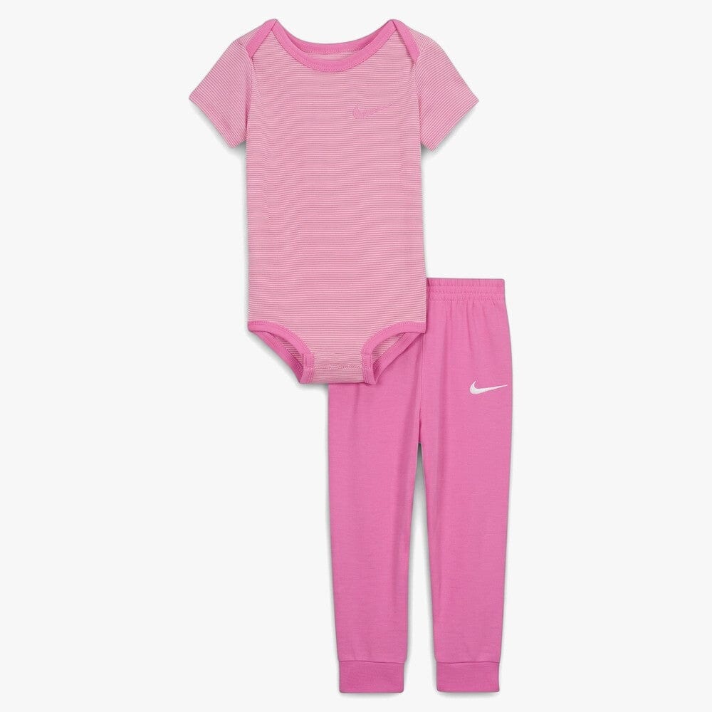 Nike Girls 2 Pc Striped Set Pink | Nike