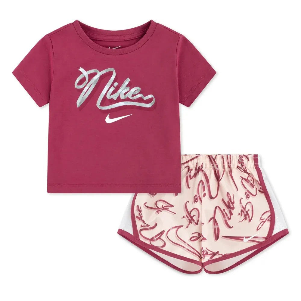 Nike Girls Nkg Essentials Aop Tempo Set Washed Coral