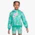 Nike Girls Printed Club Hoody Stadium Green | Nike