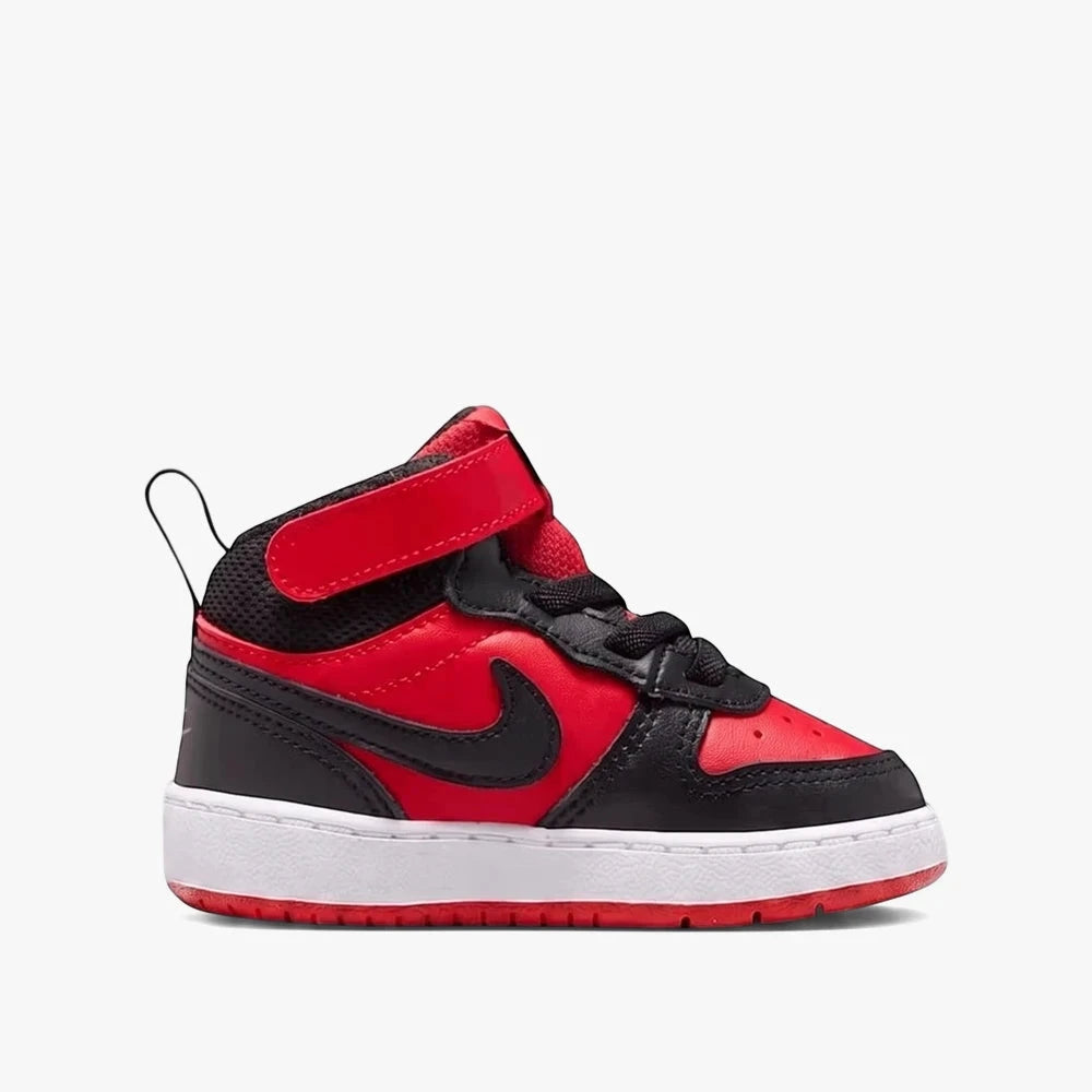 Nike Infant Boys Court Borough Mid 2 Sneaker Red Black | Nike