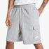 Nike Mens Club Ft Cargo Shorts Grey Mel | Nike