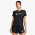 Nike Womens Dri-Fit Short-Sleeve Graphic Running Top Black | Nike