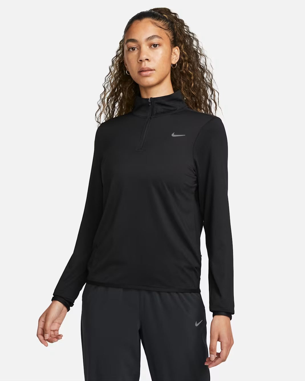 Nike Womens Dri Fit Swift Elemnt Uv Top Black