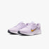 Pair of Nike Womens Quest 5 running sneakers in grape and sundial colors, displayed side by side.