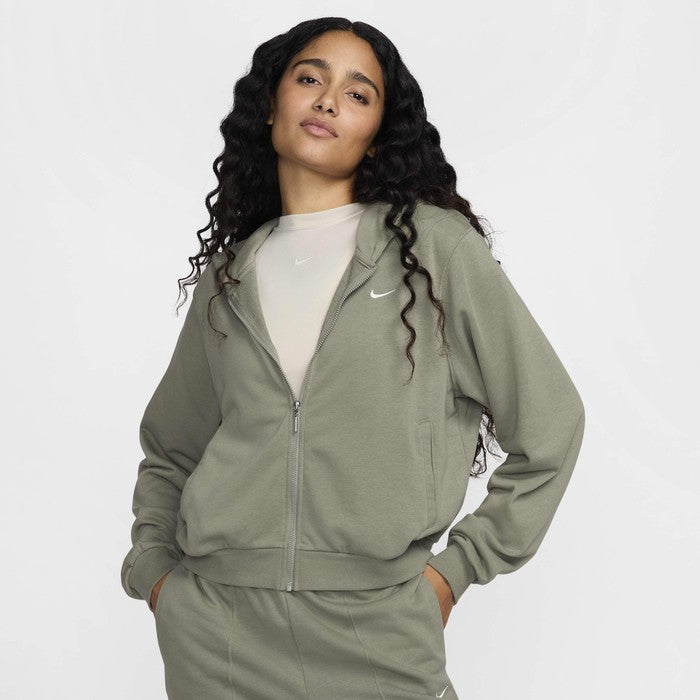 Nike Womens Terry Zip Up Hoodie Green